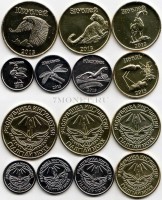 Ингушетия набор из 7-ми монетовидных жетонов 2013 год фауна