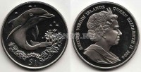 монета Виргинские острова 1 доллар 2004 год дельфин