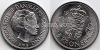 монета Дания 5 крон 1979 год Маргрете II
