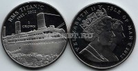 монета Остров Мэн 1 крона 2012 год Титаник - отплытие