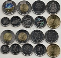Канада набор из 9-ти монет 2017 год