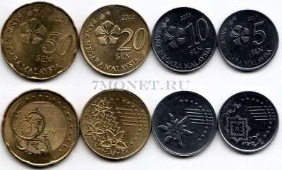 Малайзия набор из 4-х монет