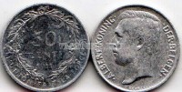 монета Бельгия 50 сентим 1911 год Альберт I «DER BELGEN»