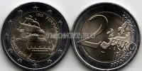 монета Португалия 2 евро 2015 год Открытие Португальского Тимора в 1515 году