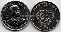 монета Куба 1 песо 1977 год Антонио Масео