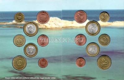Балеарские острова ЕВРО пробный набор из 8-ми монет 2004 год, в буклете