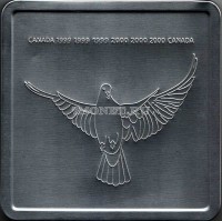 Канада набор из жетона и марок 2000 год миллениум в коробке