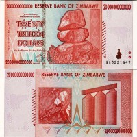 бона Зимбабве 20 триллионов долларов 2008 год