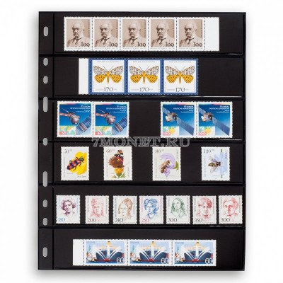 листы для марок Optima 6S (чёрный фон)