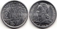 монета Реюньон 2 франка 1969 год