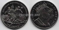 монета Остров Мэн 1 крона 2012 год чемпионат Европы по футболу - борьба за верховой мяч