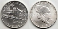 монета США 1 доллар 1990 год 100 лет со дня рождения Эйзенхауера UNC