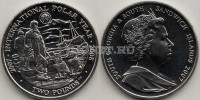 монета Сандвичевы острова 2 фунта 2007 год Международный полярный год