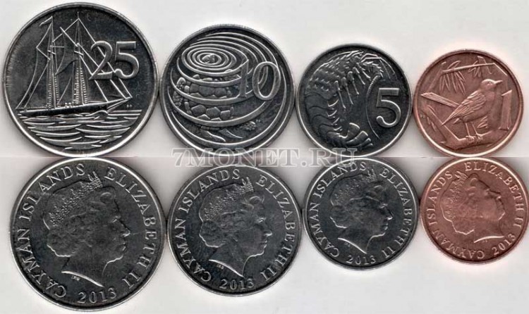 Каймановы острова набор из 4-х монет 2013 год 