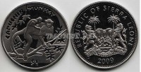 монета Cьерра-Леоне 1 доллар 2009 год обезьяна Капуцин