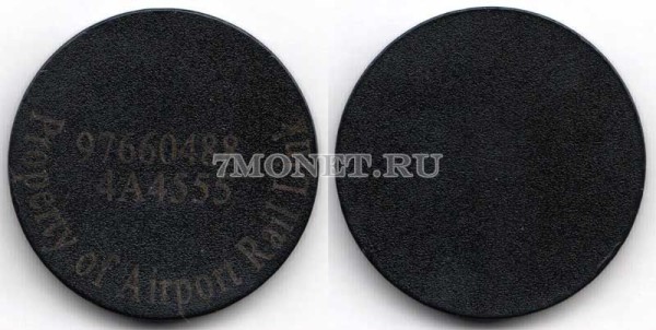 Таиланд Бангкок жетон наземного метро Airoport Rail Link в аэропорт