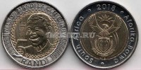 монета Южная Африка 5 рандов 2018 год Нельсон Мандела