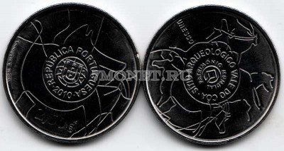 монета Португалия 2,5 евро 2010 год Археологический парк долины Коа