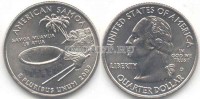 США 25 центов 2009 года Восточное Самоа