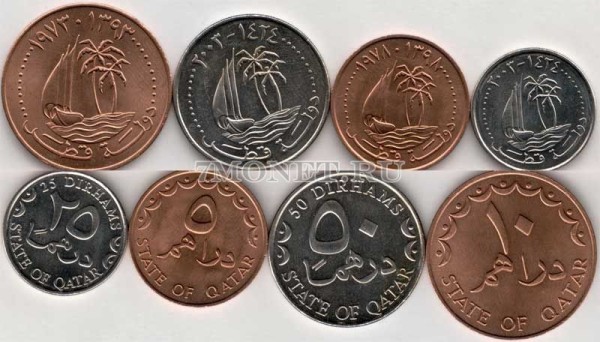 Катар набор из 4-х монет