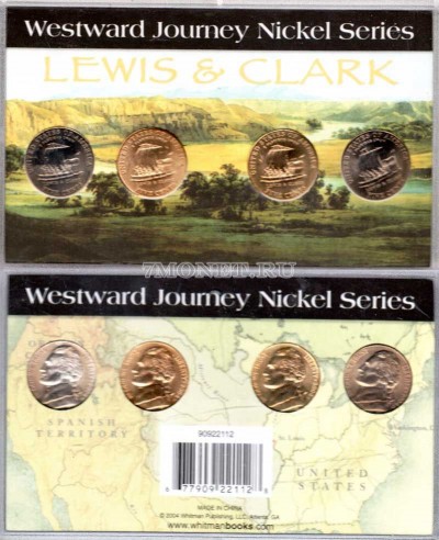 США набор из 4-х монет 5 центов - 2