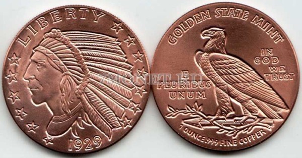 жетон США индеец