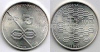 монета Португалия 1000 эскудо 1997 год Credito Publico