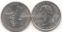 США 25 центов 2009 года Гуам
