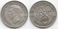 монета Великобритания 1 шиллинг (шотл.) 1944 год Георг VI