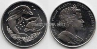 монета Виргинские острова 1 доллар 2006 год два дельфина