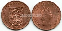 монета Джерси 1/12 шиллинга 1964 год Елизавета II