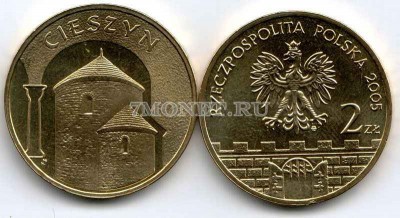 Польша 2 злотых 2005 год CIESZYN
