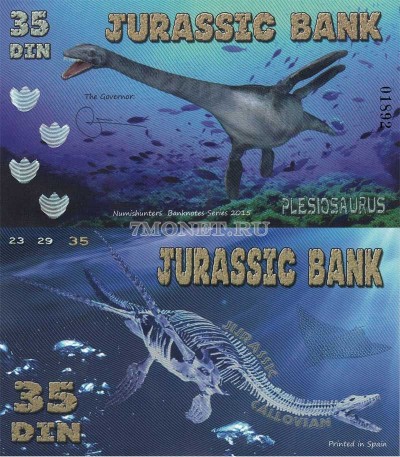 бона Испания 35 дин 2015 серия "Парк Юрского периода" Плезиозавр