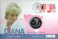 монета Босния и Герцеговина 5 марок 1998 год принцесса Диана