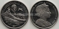 монета Виргинские острова 1 доллар 2005 год 60-летие окончания Второй мировой войны. Линкор "Миссури"