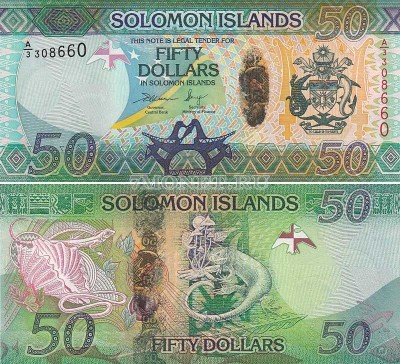 бона Соломоновы острова 50 долларов 2013 год
