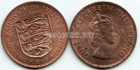 монета Джерси 1/12 шиллинга 1966 год Елизавета II