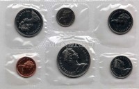 Канада годовой набор из 6-ти монет 1971 год в банковской запайке