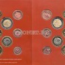 ЕВРО пробный набор из 8-ми монет Македония 2004 год, в буклете
