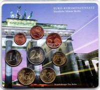 ЕВРО набор из 8-ми монет Германия 2002А год в буклете
