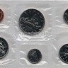 Канада годовой набор из 6-ти монет 1972 год в банковской запайке