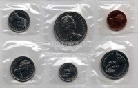 Канада годовой набор из 6-ти монет 1972 год в банковской запайке