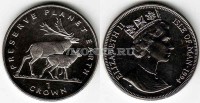 монета Остров Мэн 1 крона 1994 год сохраним планету Земля олень