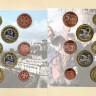 ЕВРО пробный набор из 8-ми монет Мальта 2004 год, в буклете