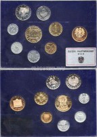 Австрия набор из 8-ми монет и жетон годовой набор 1982 год PROOF