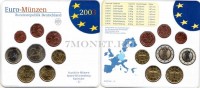 ЕВРО набор из 8-ми монет Германия 2003 год в буклете