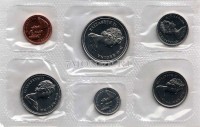 Канада годовой набор из 6-ти монет 1975 год в банковской запайке
